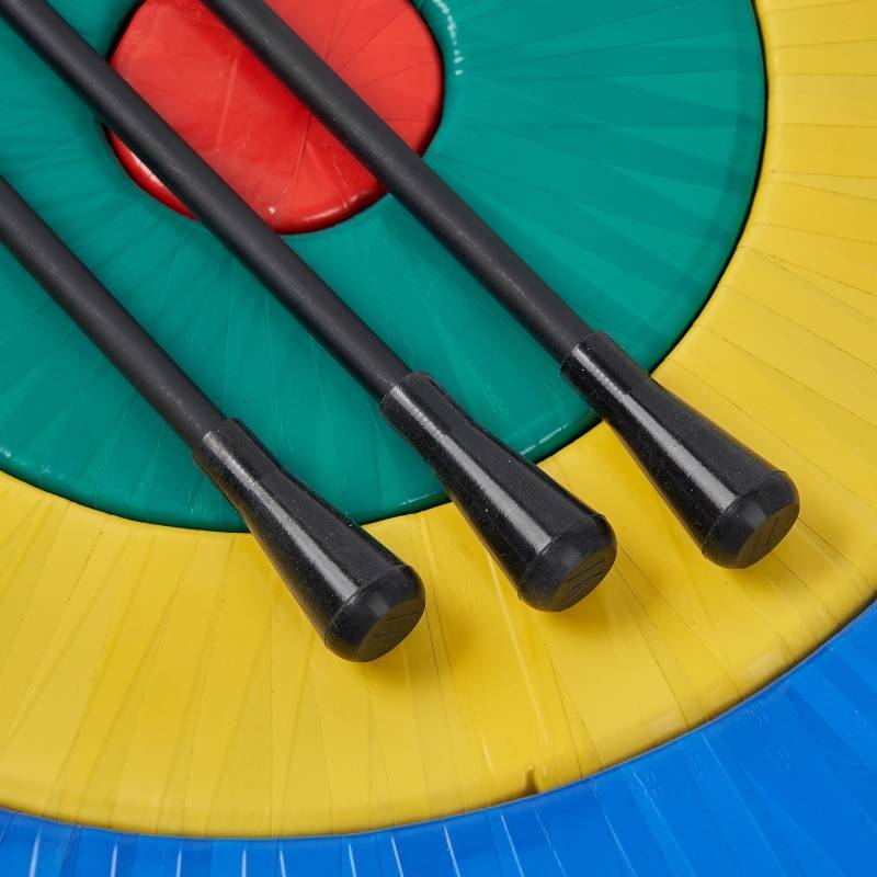 Five plastic arrows